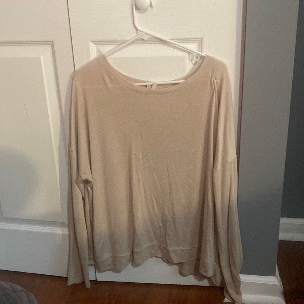 Cream Long Sleeve Shirt